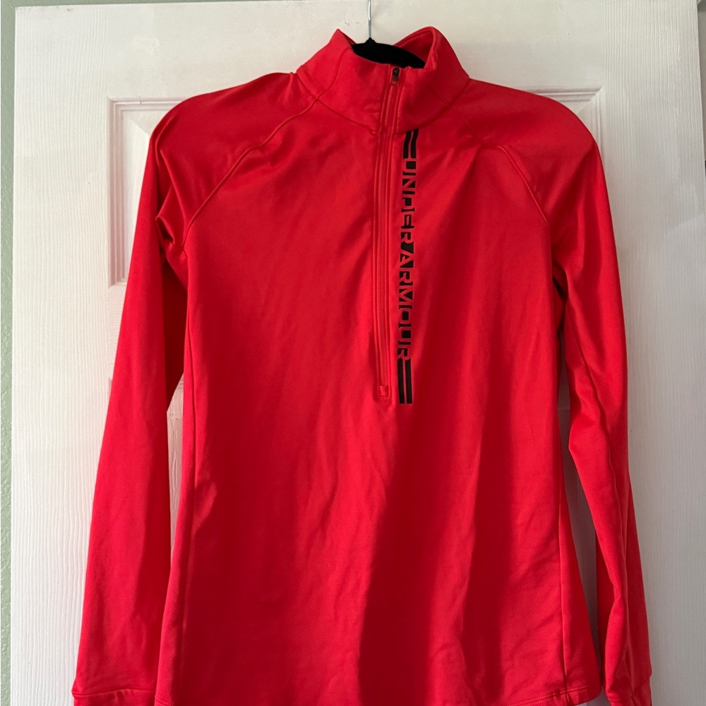 Under Armour Red Long Sleeve Pullover